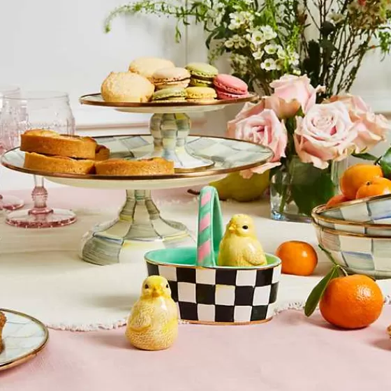 Vassoio Elegante con Base Decorativa - Design Esclusivo Mackenzie-Childs | Edizione Limitata in Promozione