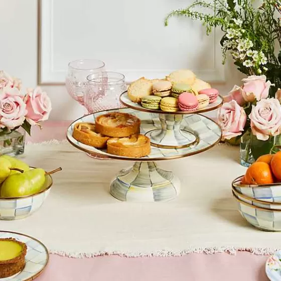 Vassoio Elegante con Base Decorativa - Design Esclusivo Mackenzie-Childs | Edizione Limitata in Promozione