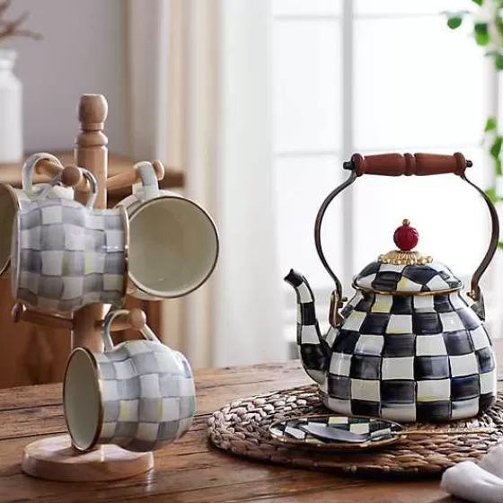 Tazza in Ceramica Quadretti Elegante - Collezione Esclusiva MacKenzie-Childs