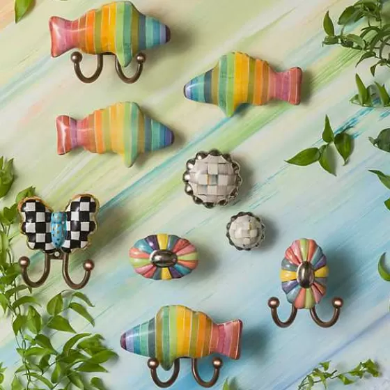 Maniglia Decorativa MacKenzie-Childs - Stile Quadretti Vintage con Sconto Limitato