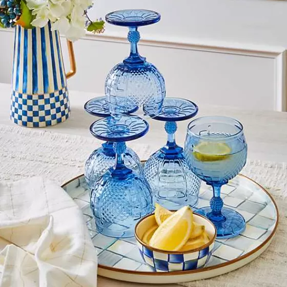 Vassoio Elegante Sterling Check - Edizione Esclusiva MacKenzie-Childs | Offerta Lampo per Collezionisti