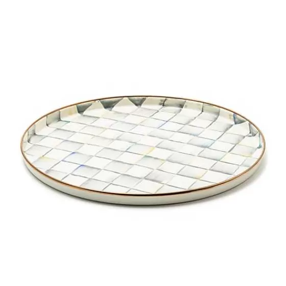 Vassoio Elegante Sterling Check - Edizione Esclusiva MacKenzie-Childs | Offerta Lampo per Collezionisti