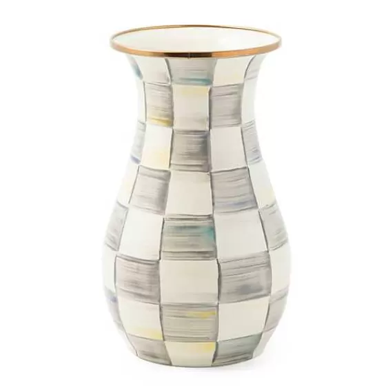 Vaso alto in stile Sterling con motivo a scacchi - Offerta imperdibile MacKenzie-Childs