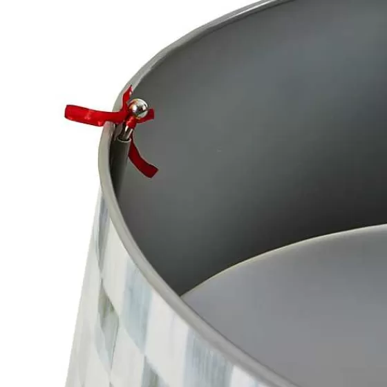 Decorativo Copricalorifero in Stile Scacchi Argentati - Progetto Artigianale MacKenzie-Childs