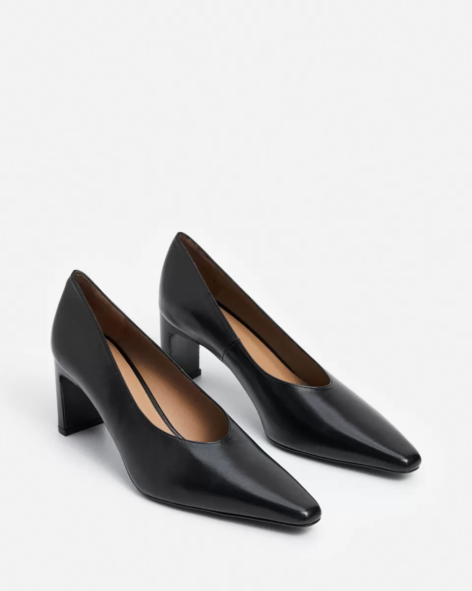 Flattered Design Esclusivo - Scarpe con Fibbia a Catena in Pellame Morbido Stile Contemporaneo