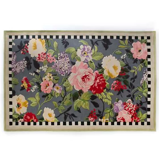 Tappeto Tudor Rose design floreale 5x8 piedi - Edizione speciale MacKenzie Childs Outlet con consegna prioritaria