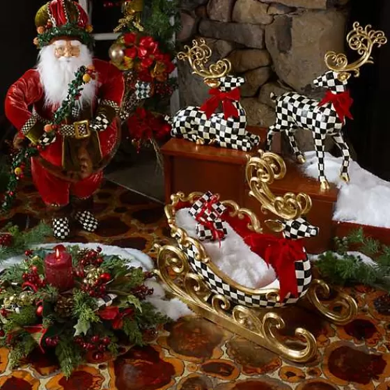 Scultura in Ceramica Cervo in Riposo - Promozione Esclusiva MacKenzie-Childs
