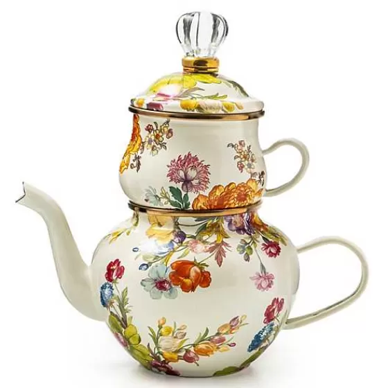 Tè Pomeridiano Elegante | Collezione Floreale Bianca MacKenzie-Childs - Edizione Esclusiva