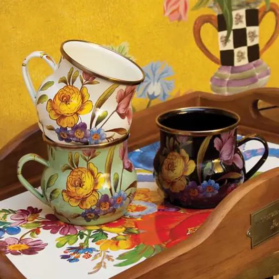 Mug in stile floreale vintage - Tazza decorata MacKenzie-Childs in saldo