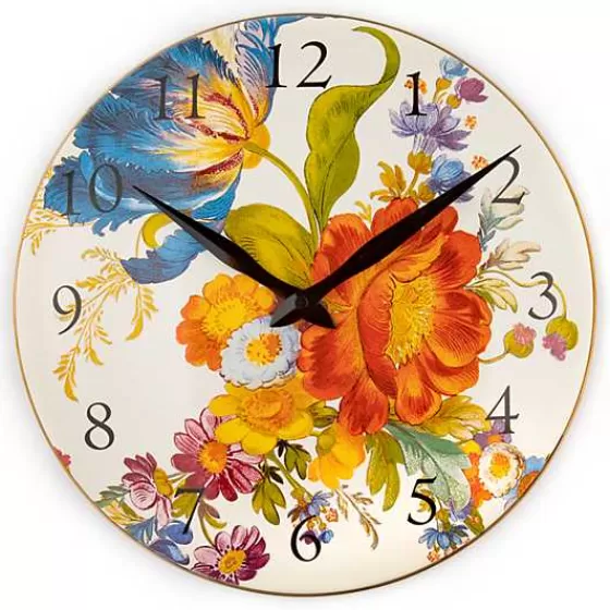 Orologio da Parete MacKenzie-Childs Stile Floreale - Offerta Lampo in Esclusiva