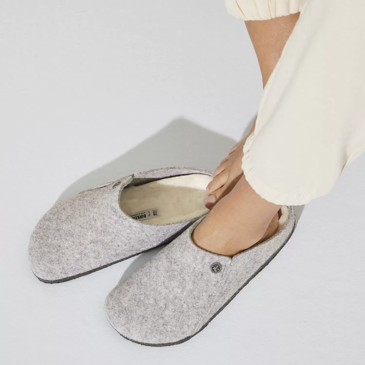 Birkenstock Pantofole Donna Zermatt Invernali con Rivestimento in Pelliccia Morbida